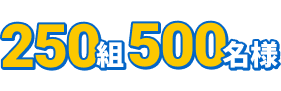 250組500名様